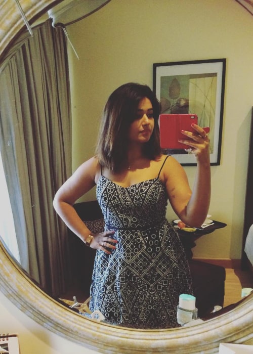 Poonam Bajwa sharing her selfie in January 2017