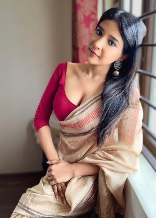 Sakshi Agarwal as seen in a picture that was taken in Chennai, Tamil Nadu in May 2021