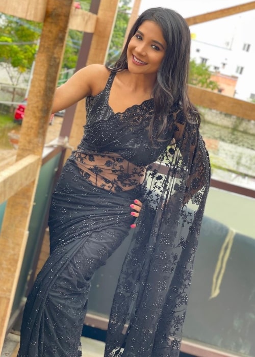 Sakshi Agarwal as seen in a picture that was taken in Chennai, Tamil Nadu in November 2021