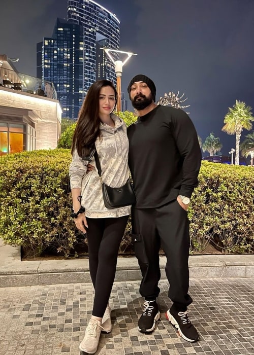 Sana Javed as seen in a picture that was taken in Dubai with her beau musician Umair Jaswal in November 2021