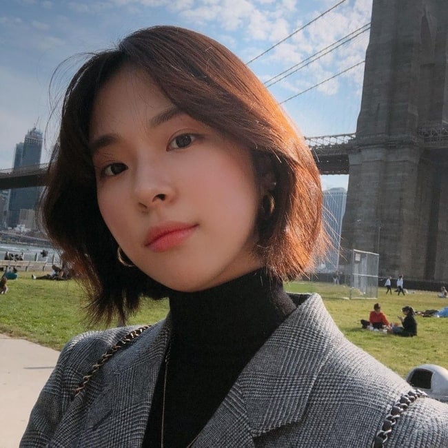 Seo Eun-soo as seen in a selfie that was taken in Brooklyn, New York City, New York, United States in October 2019
