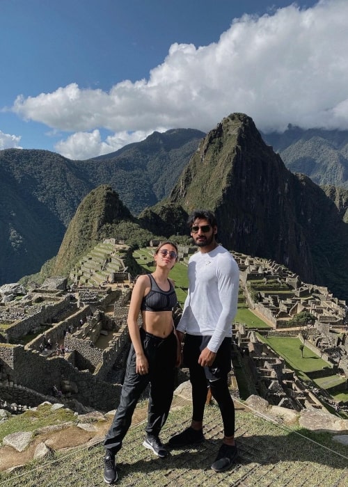 Tania Shroff as seen in a picture that was taken with her beau Ahan Shetty in December 2019
