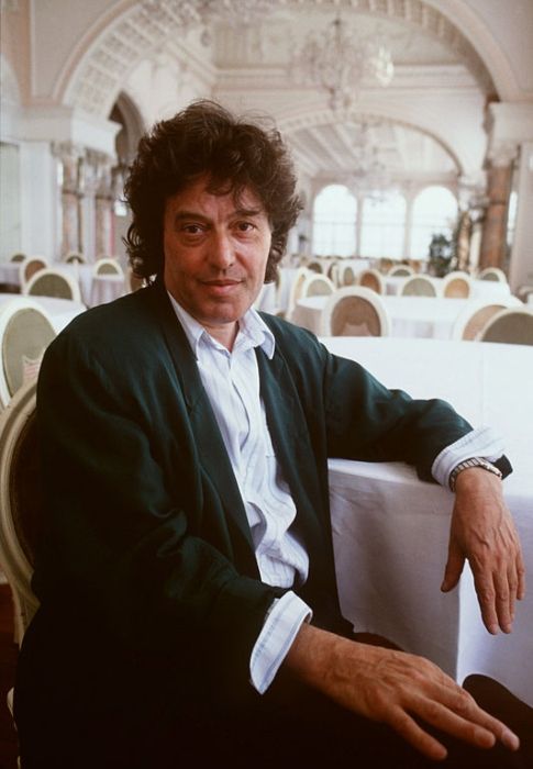 Tom Stoppard seen at the Venice Film Festival in 1990