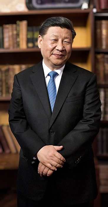 Xi Jinping as seen smiling in July 2019