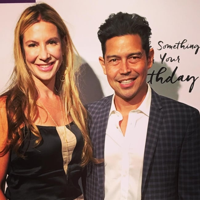 Yvonne Jung and her beau actor Anthony Ruivivar at the premier of A Little Something for Your Birthday in 2017