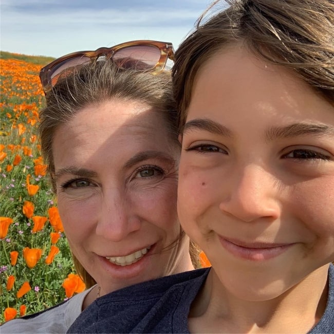 Yvonne Jung and her son Kale in a selfie that was taken in April 2019