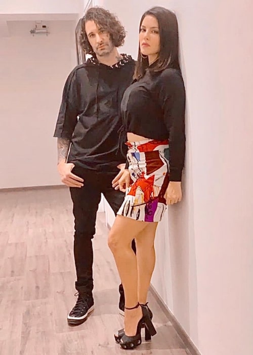 Daniel Weber as seen in a picture with his wife Sunny Leone in October 2021