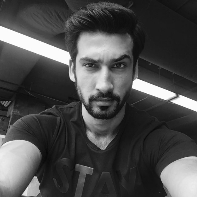 Dhairya Karwa as seen in a black-and-white selfie in March 2017