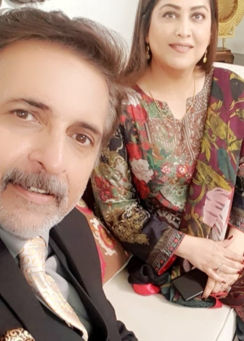 Fazila Qazi and her husband Kaiser Khan Nizamani in a selfie that was taken in March 2021