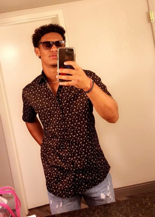 Jacob Stephens as seen in a selfie that was taken in Miami, Florida in June 2018