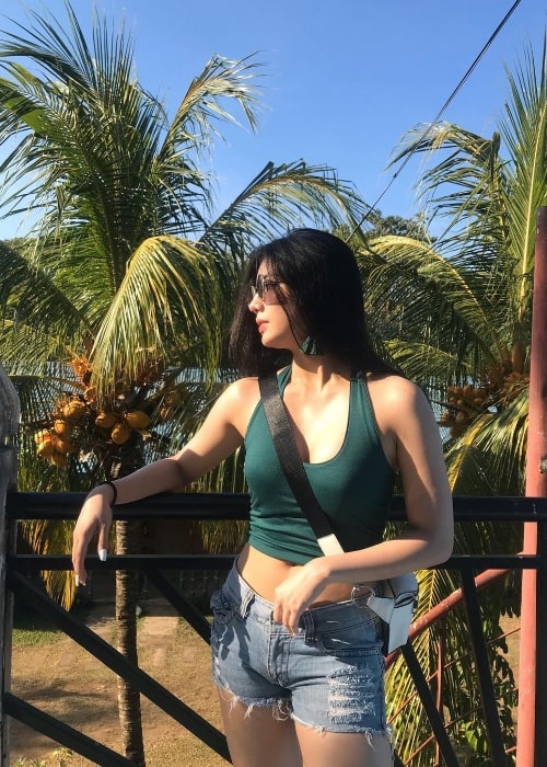 Jane De Leon as seen while posing for a picture in Camiguin, Philippines