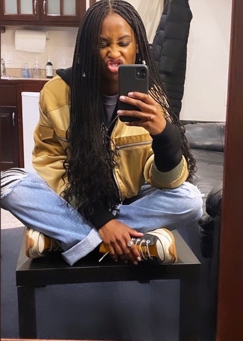 Keeya King in a selfie that was taken in March 2021
