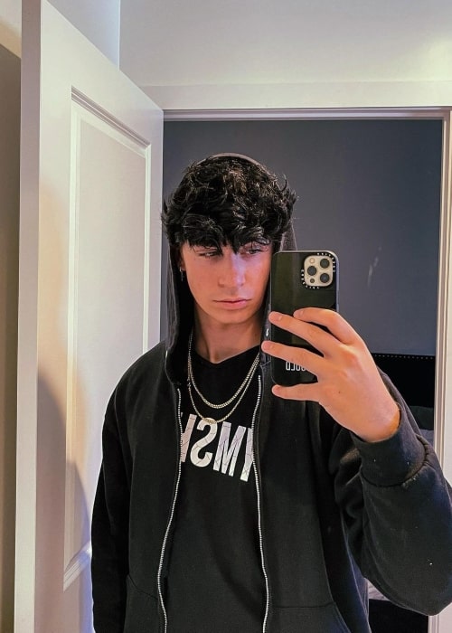 Kristian Ramey as seen in a selfie that was taken in September 2021, in Los Angeles, California