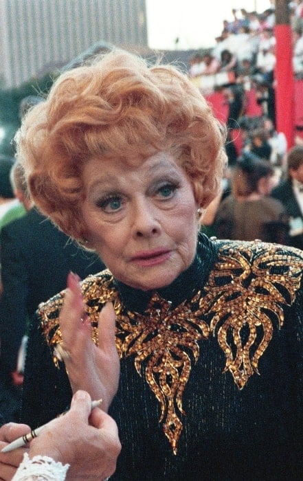 Lucille Ball as seen in her last public appearance at the 61st Academy Awards in 1989, 4 weeks before her death