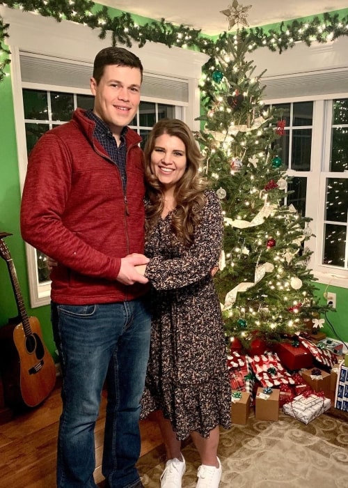 Michaela Keilen as seen in a picture that was taken with her beau Brandon Keilen on Christmas in December 2021