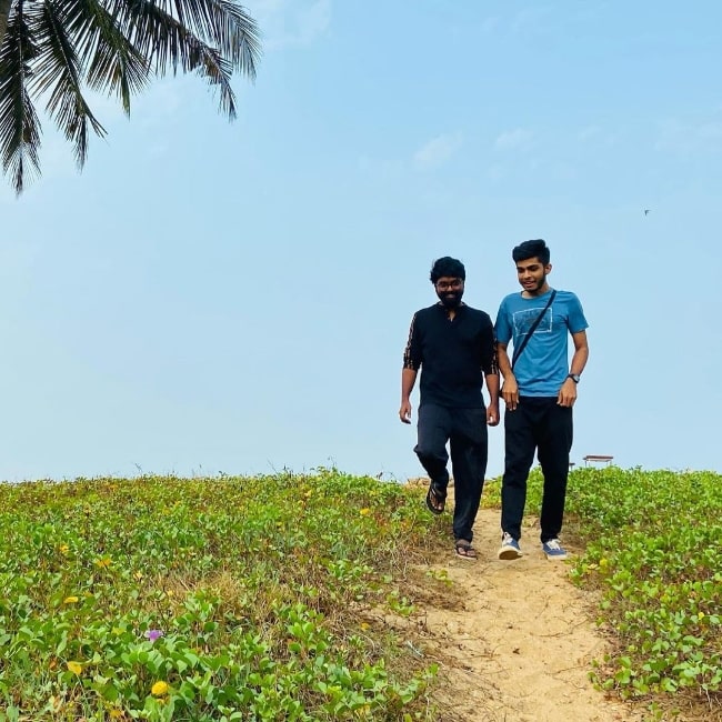Naslen K. Gafoor (Right) and Dinoy Paulose as seen in an Instagram post in May 2021