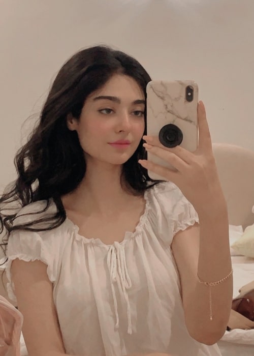 Noor Zafar Khan as seen in a selfie that was taken in July 2021