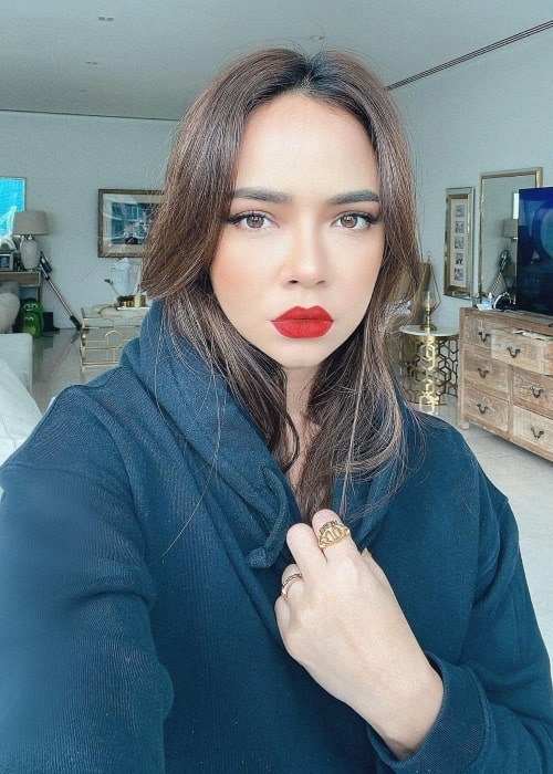 Nora Danish as seen in a selfie which was taken in January 2021