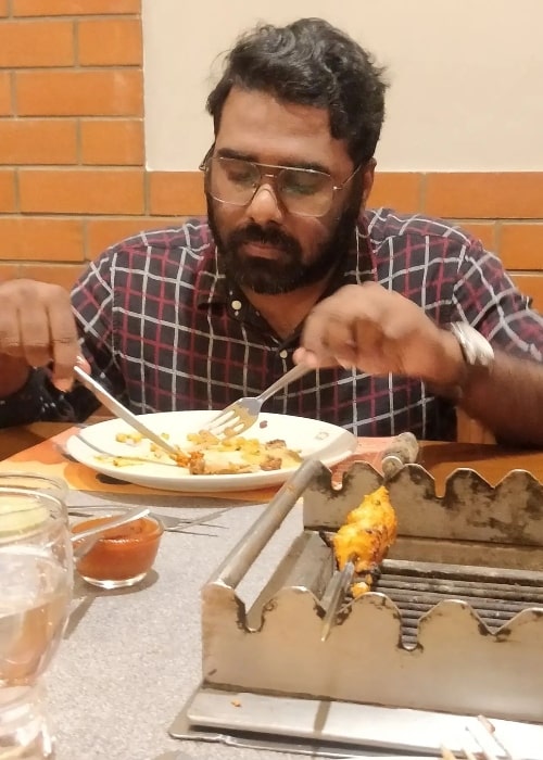 Sajin Cherukayil as seen while enjoying his cheat day in December 2021