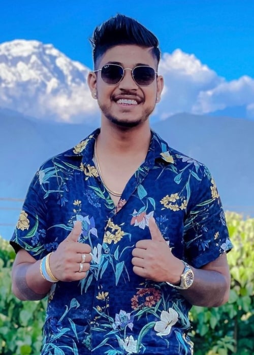 Sandeep Lamichhane as seen in an Instagram Post in October 2021