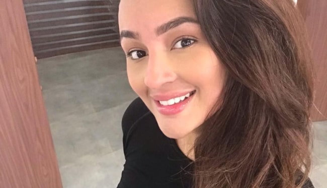 Seerat Kapoor sharing her selfie in February 2021