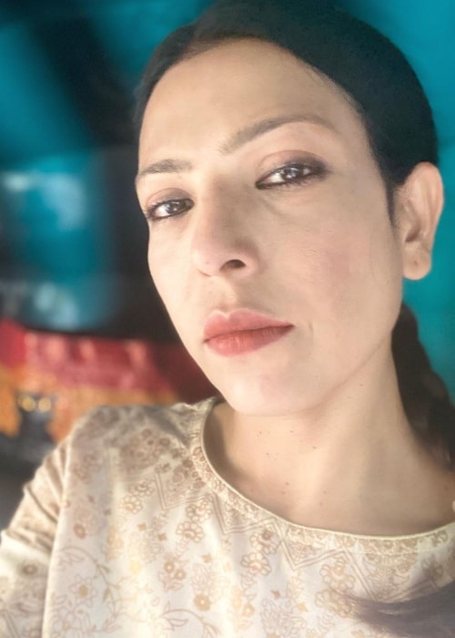 Shilpa Shukla as seen in a selfie that was taken in December 2021