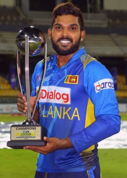 Vanindu Hasaranga as seen in an Instagram post in September 2021