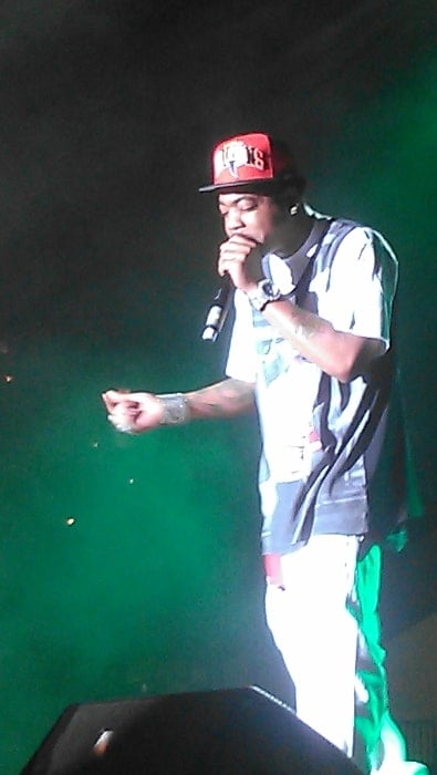 Webbie as seen while performing in Macon, Georgia on July 25, 2014