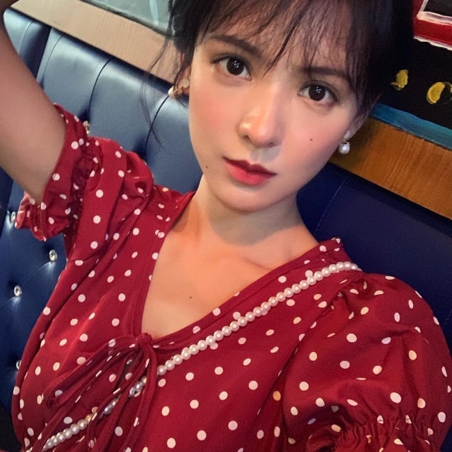 Zhang Yuxi as seen in a selfie taken in April 2019