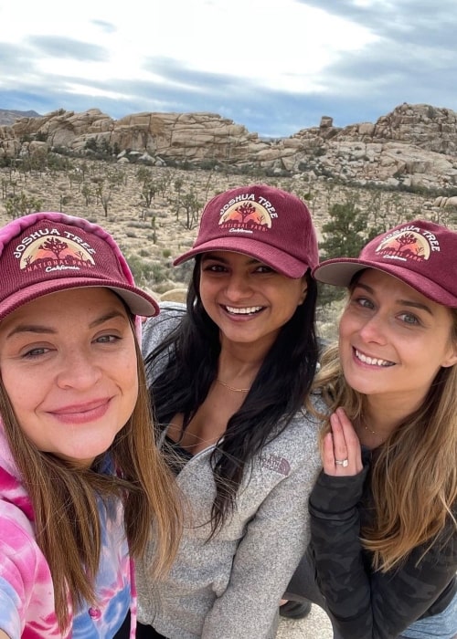 Amrapali Gan and her friends hiking at Joshua Tree National Park in January 2022