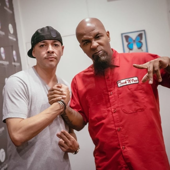 Ceza (Left) and Tech N9ne in September 2019