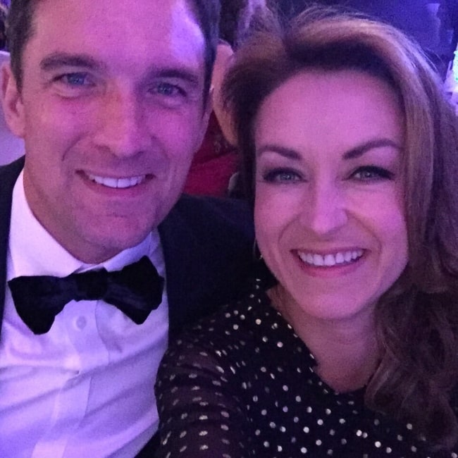 Elisabeth Dermot Walsh as seen in a selfie that was taken with her beau Dylan Charles (I) in March 2019