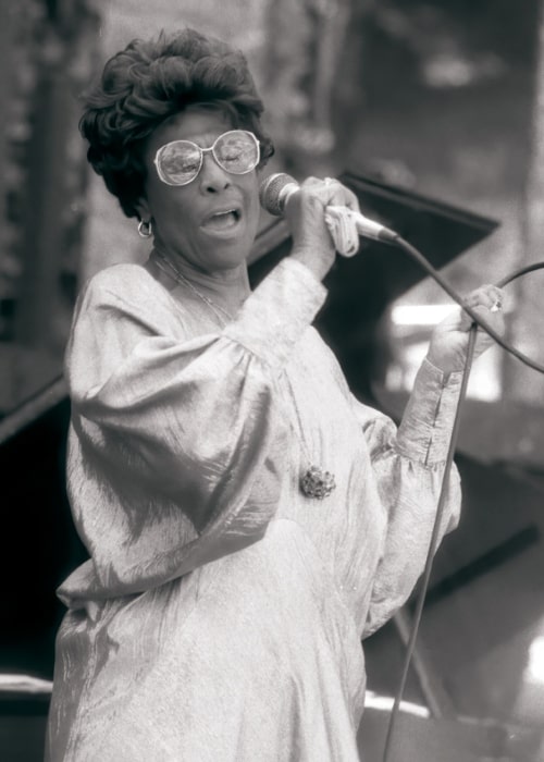 Ella Fitzgerald at the Paul Masson Winery, Saratoga, California in 1986