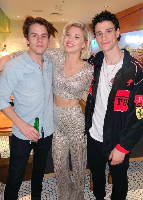 From Left to Right - Jake Manley, Sarah Grey, and Adam DiMarco in November 2019