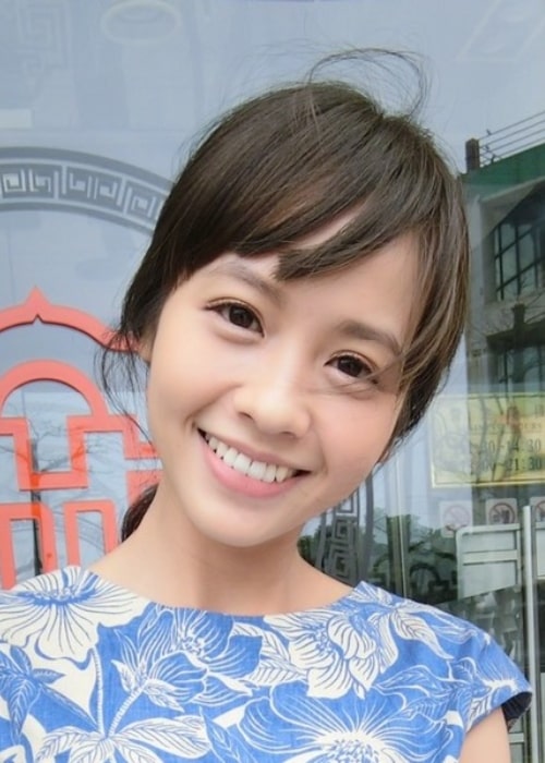 Huang Pei-jia as seen while smiling for a picture