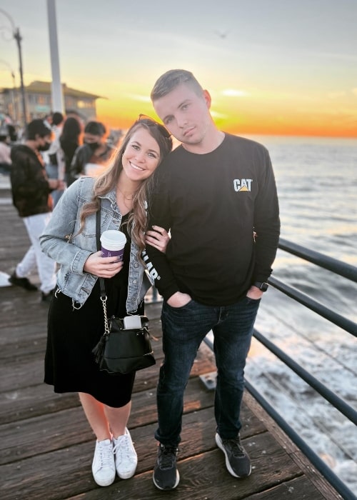James Duggar as seen in a picture that was taken with his sister Jana Marie Duggar in January 2022, at the Santa Monica Pier