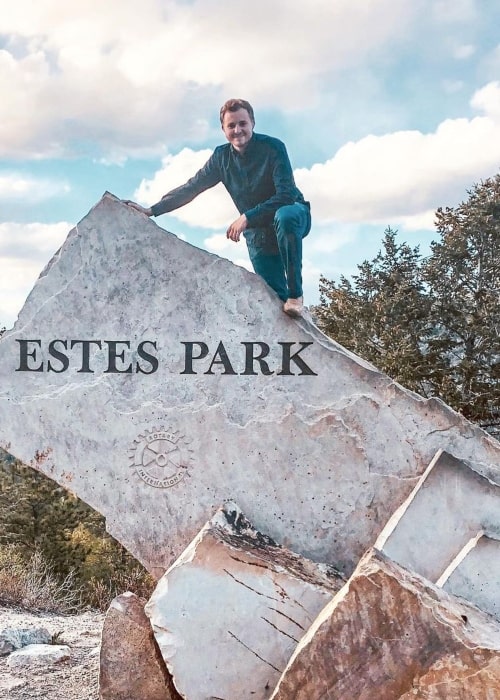Jedidiah Duggar in a picture that was taken at Estes Park, Colorado in November 2019