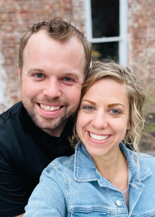 John-David Duggar and his wife Abbie Duggar in a selfie that was taken in November 2021