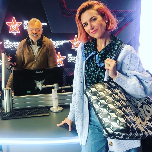 Katherine Kelly in a picture with Graham Norton in May 2021