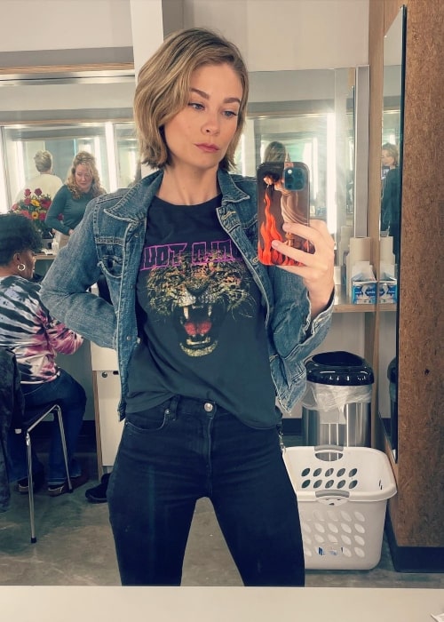 Kim Matula as seen in a selfie that was taken in September 2021, in Fayetteville, Arkansas