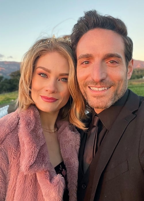 Kim Matula as seen in a selfie with her boyfriend Ben Goldberg in January 2022