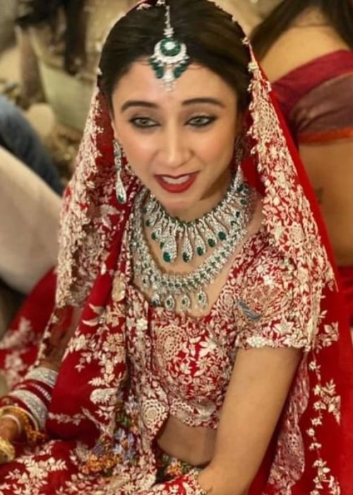 Krisha Shah as seen in a picture that was taken on the day of her wedding in February 2022