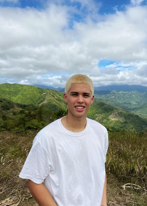 Kyle Echarri pictured while enjoying a hike in February 2022