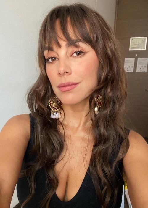 María Elisa Camargo as seen while taking a selfie in January 2022