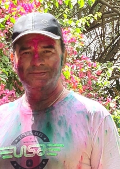 Mohit Chauhan as seen in a picture that was taken on the day of Holi in March 2021