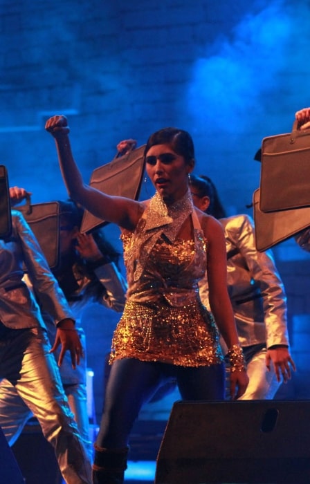 Naila Nayem pictured while performing
