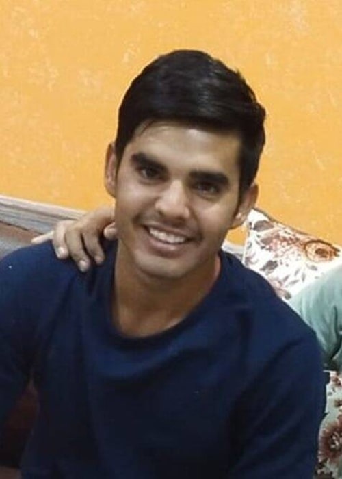 Nishant Sindhu with his father, as seen in October 2021