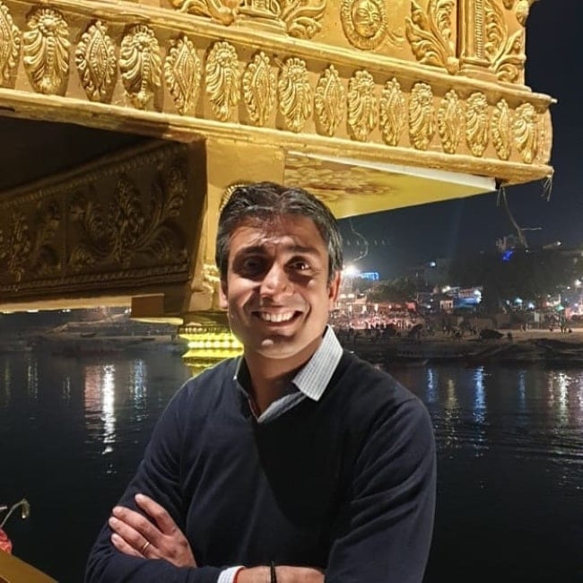 Rishad Premji as seen in a picture that was taken at the Ganges in Varanasi in November 2019