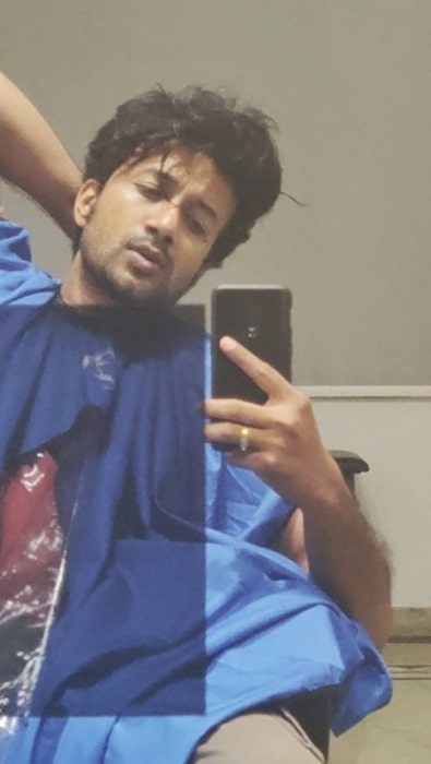 Satyadev Kancharana sharing his candid selfie in June 2019