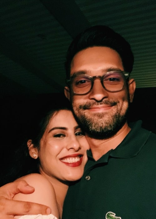 Sheetal Thakur and her husband Vikrant Massey in a selfie that was taken in April 2021